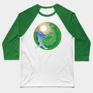 Swinging Into Space Baseball T-Shirt